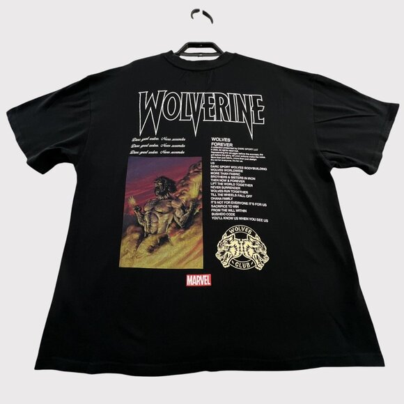 Marvel Wolverine Hero Elite Series T-Shirt Mens XXL 2XL Black Graphic Print - Picture 1 of 11